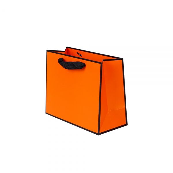 블랙라인 오렌지 고급 쇼핑백 23x10x18cm 10장