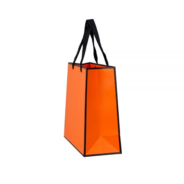 블랙라인 오렌지 고급 쇼핑백 27x8x21cm 10장