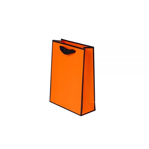 블랙라인 오렌지 고급 쇼핑백 15x6x20cm 10장