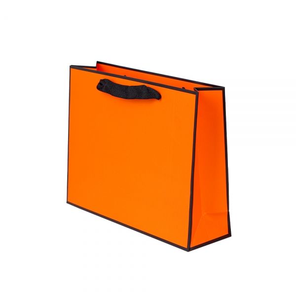 블랙라인 오렌지 고급 쇼핑백 27x8x21cm 10장