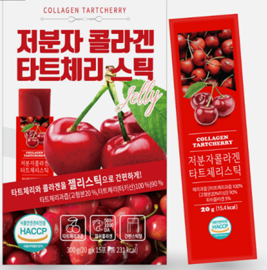 홍열팜 갱년기개선 저분자 콜라겐 타트체리 스틱 20gx15포 15포, 1개