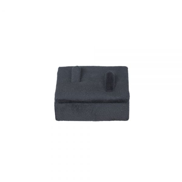 뉴벨벳 사각 커플 반지 진열대 블랙 6x4.5x2.5cm