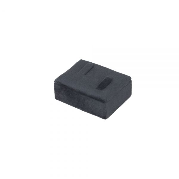 뉴벨벳 사각 커플 반지 진열대 블랙 6x4.5x2.5cm