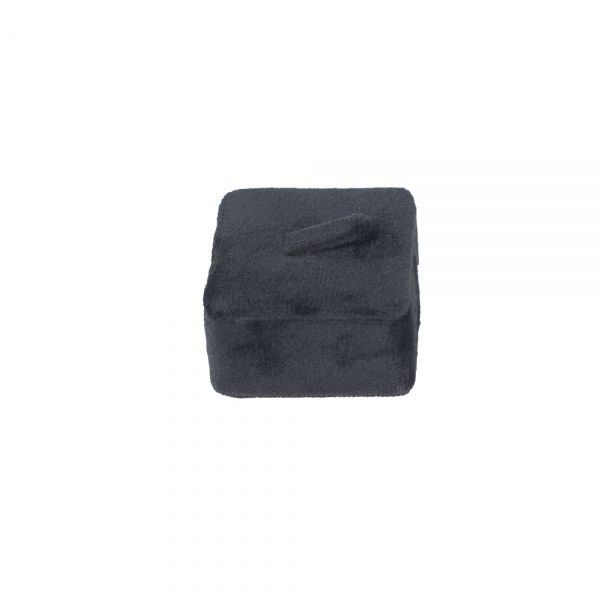 뉴벨벳 사각 1구 반지 진열대 블랙 6x4.5x2.5cm