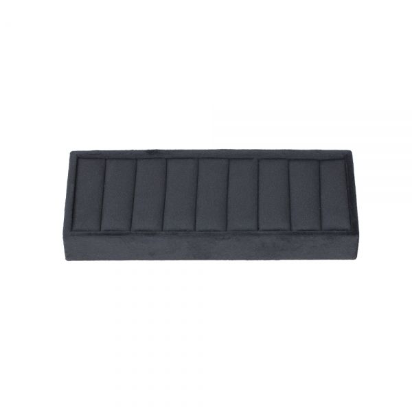 뉴벨벳 반지 팔찌 겸용 진열대 블랙 20x8.5x2.5cm