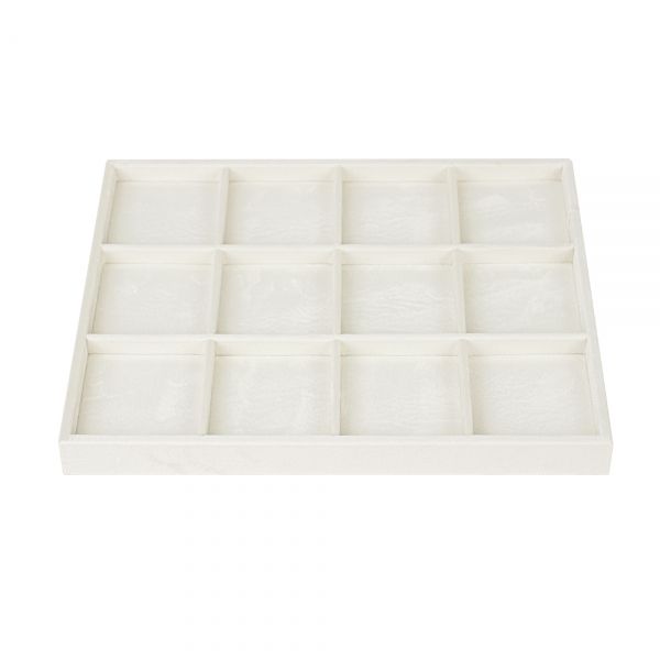 뉴벨벳 나눔 12칸 다용도 진열대 아이보리 30x25x2.5cm