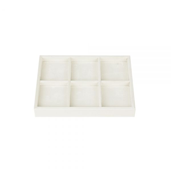 뉴벨벳 나눔 6칸 다용도 진열대 아이보리 20x15x2.5cm