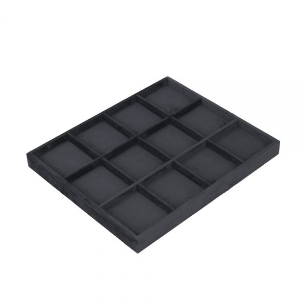 뉴벨벳 나눔 12칸 다용도 진열대 블랙 30x25x2.5cm