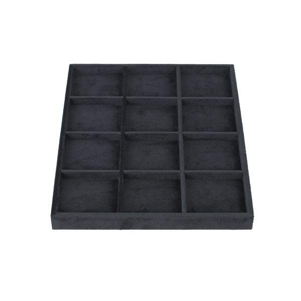 뉴벨벳 나눔 12칸 다용도 진열대 블랙 30x25x2.5cm