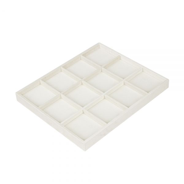 뉴벨벳 나눔 12칸 다용도 진열대 아이보리 30x25x2.5cm