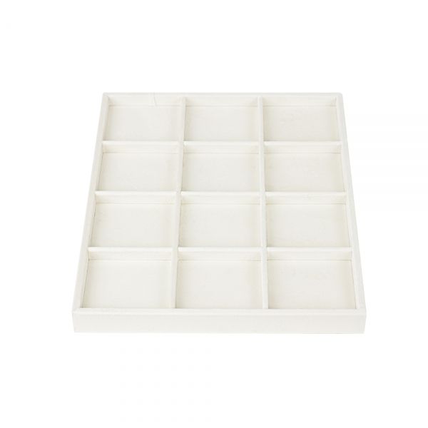 뉴벨벳 나눔 12칸 다용도 진열대 아이보리 30x25x2.5cm