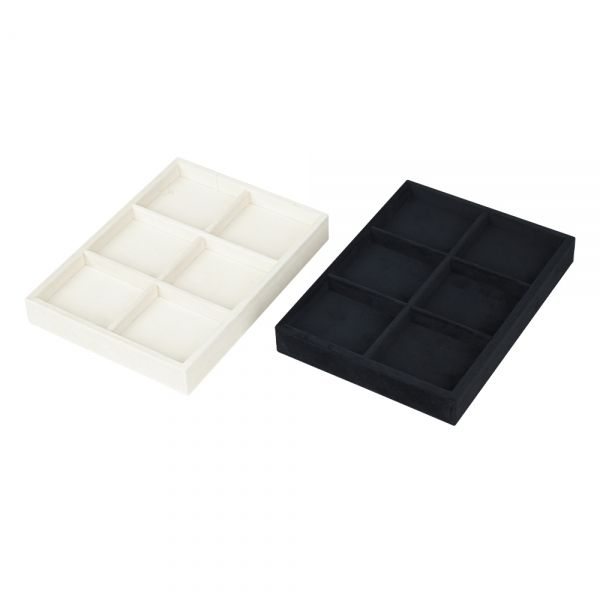 뉴벨벳 나눔 6칸 다용도 진열대 블랙 20x15x2.5cm