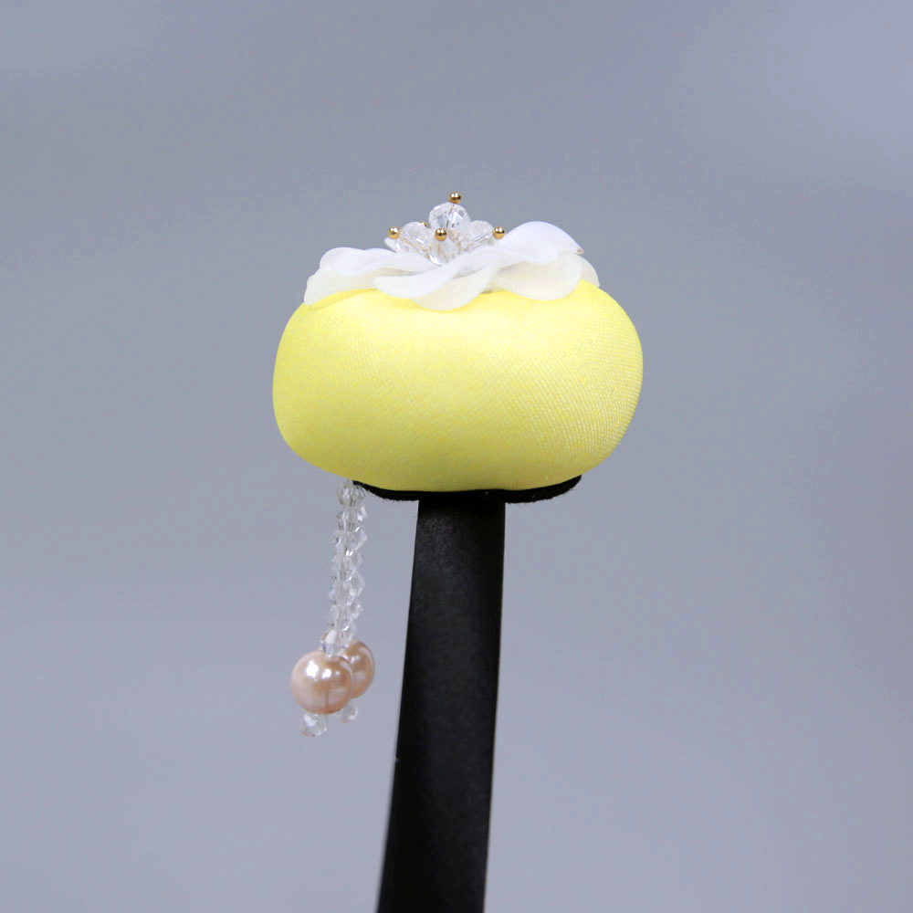 리모 여아 한복 머리띠 꽃비즈 돌 아기 유아 키즈 머리 장신구 악세사리