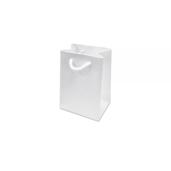 고급 화이트 운동화끈 쇼핑백 11.5x7x15cm 10장