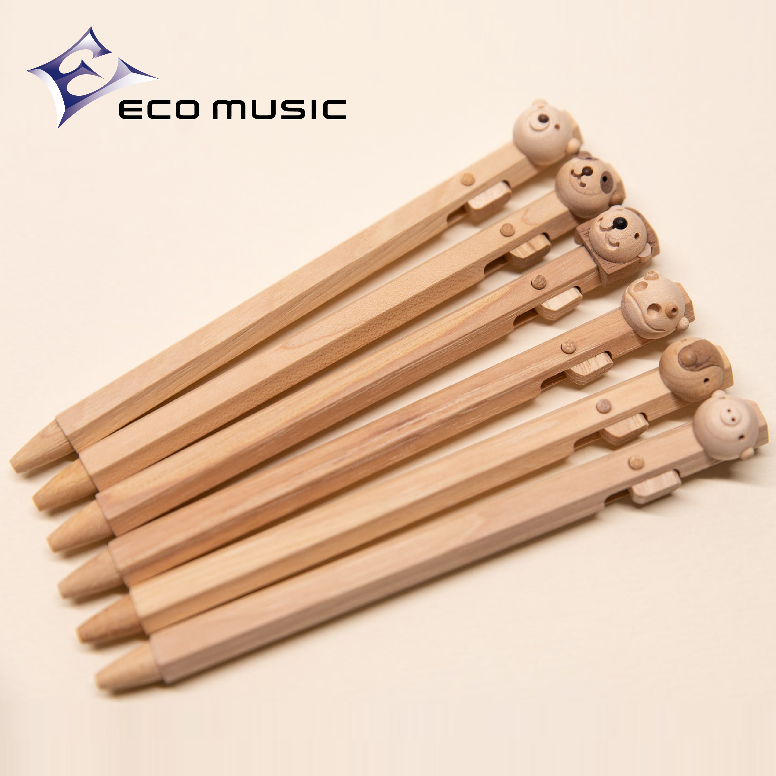 Eco Music 드럼스틱으로 만든 동물모양 볼펜 ANIMAL PEN