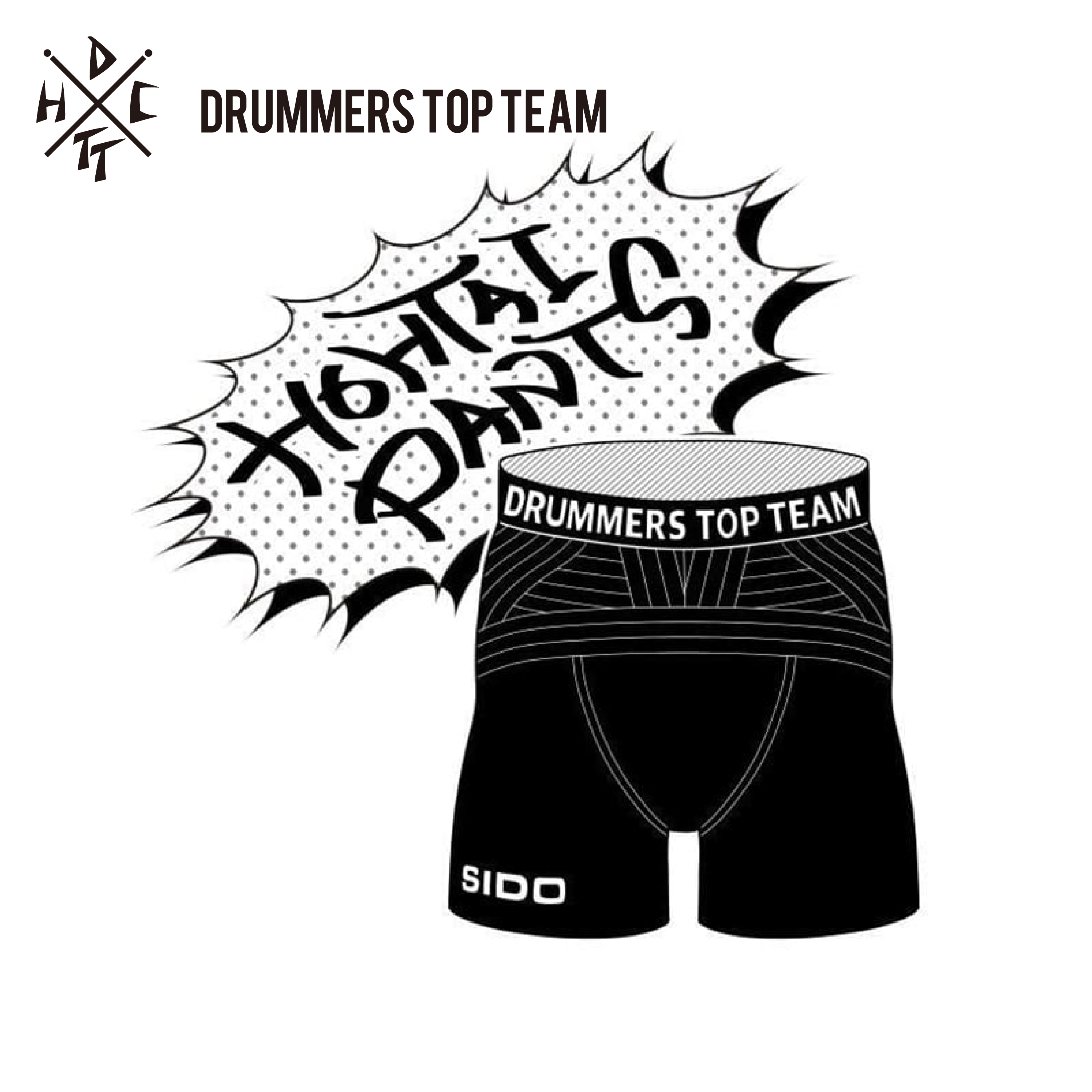 DTT x HOHTAI 콜라보 드러머용 허리 지지 속옷 HOHTAI PANTS