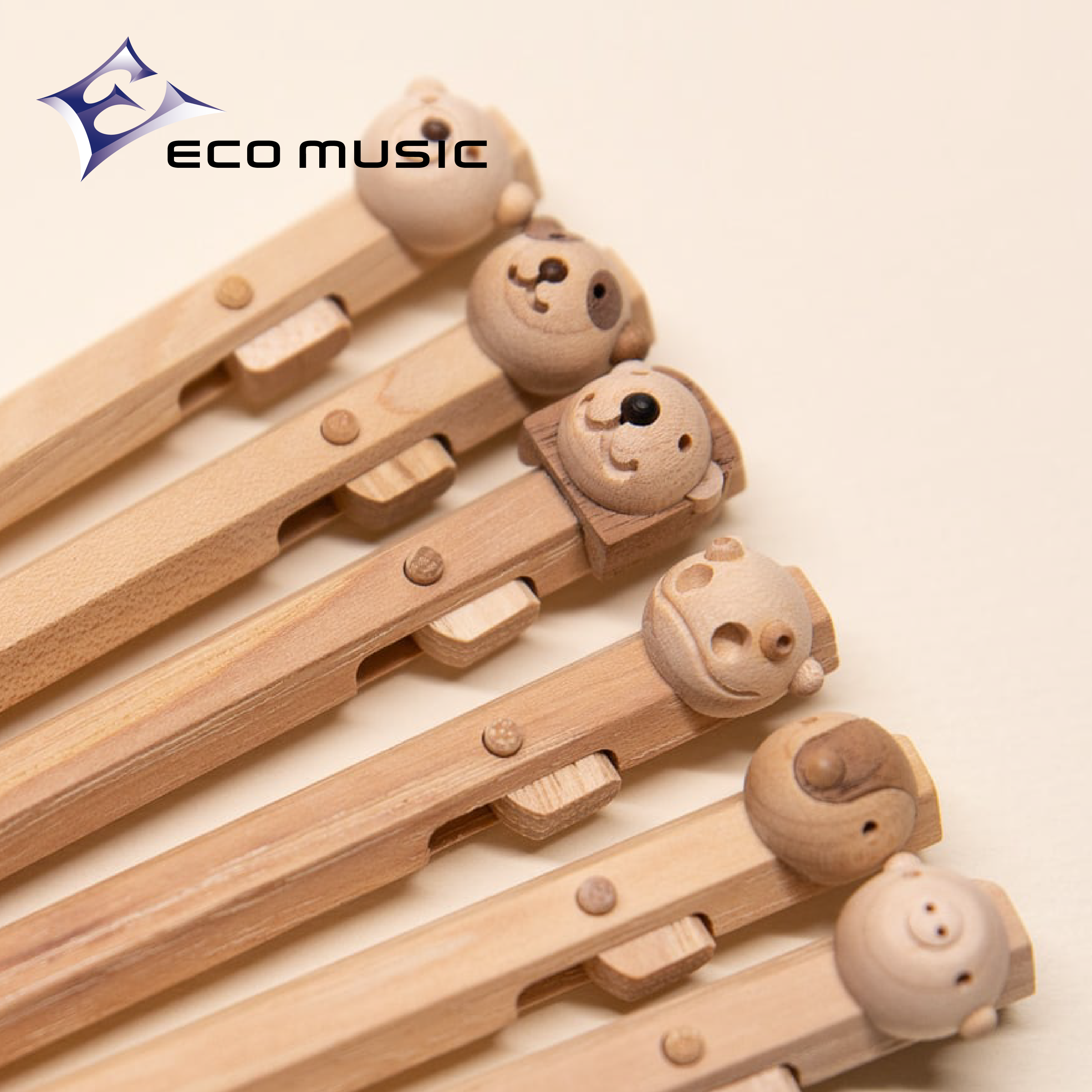 Eco Music 드럼스틱으로 만든 동물모양 볼펜 ANIMAL PEN