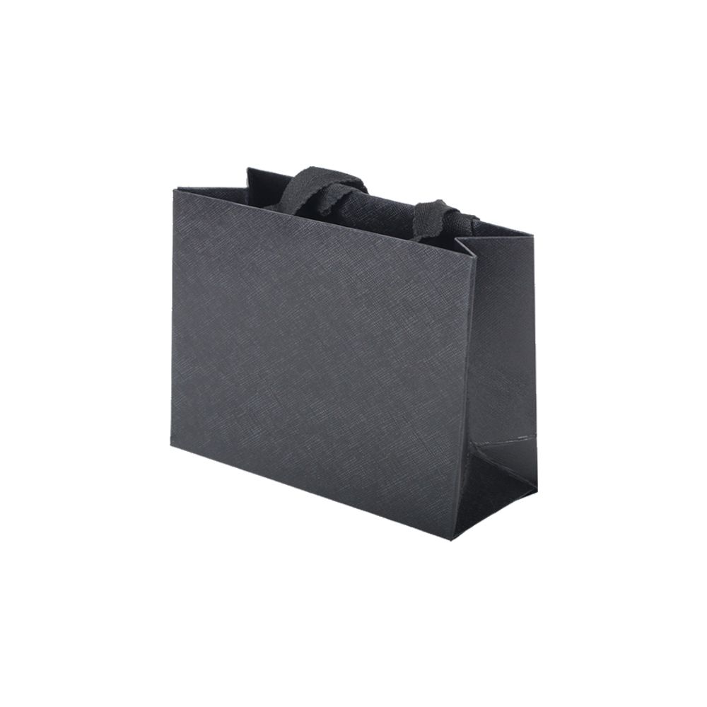 블랙 가로형 쇼핑백 15x6x12 10장