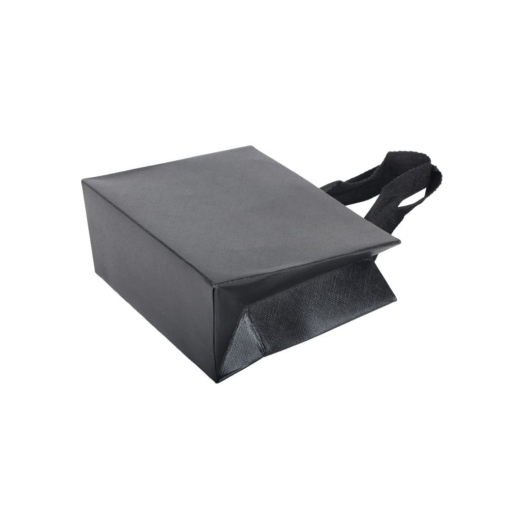 블랙 가로형 쇼핑백 15x6x12 10장