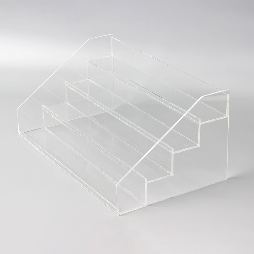 아크릴 계단식 4단 다용도 진열대 투명 34x20x15