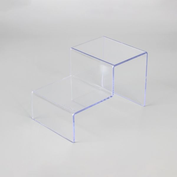 절곡형 2단 다용도 진열대 투명 9x15x9cm