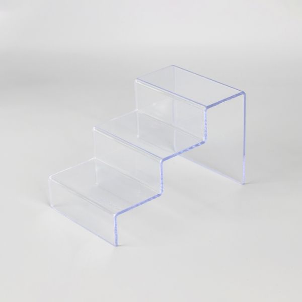 절곡형 3단 다용도 진열대 투명 9x15x9cm