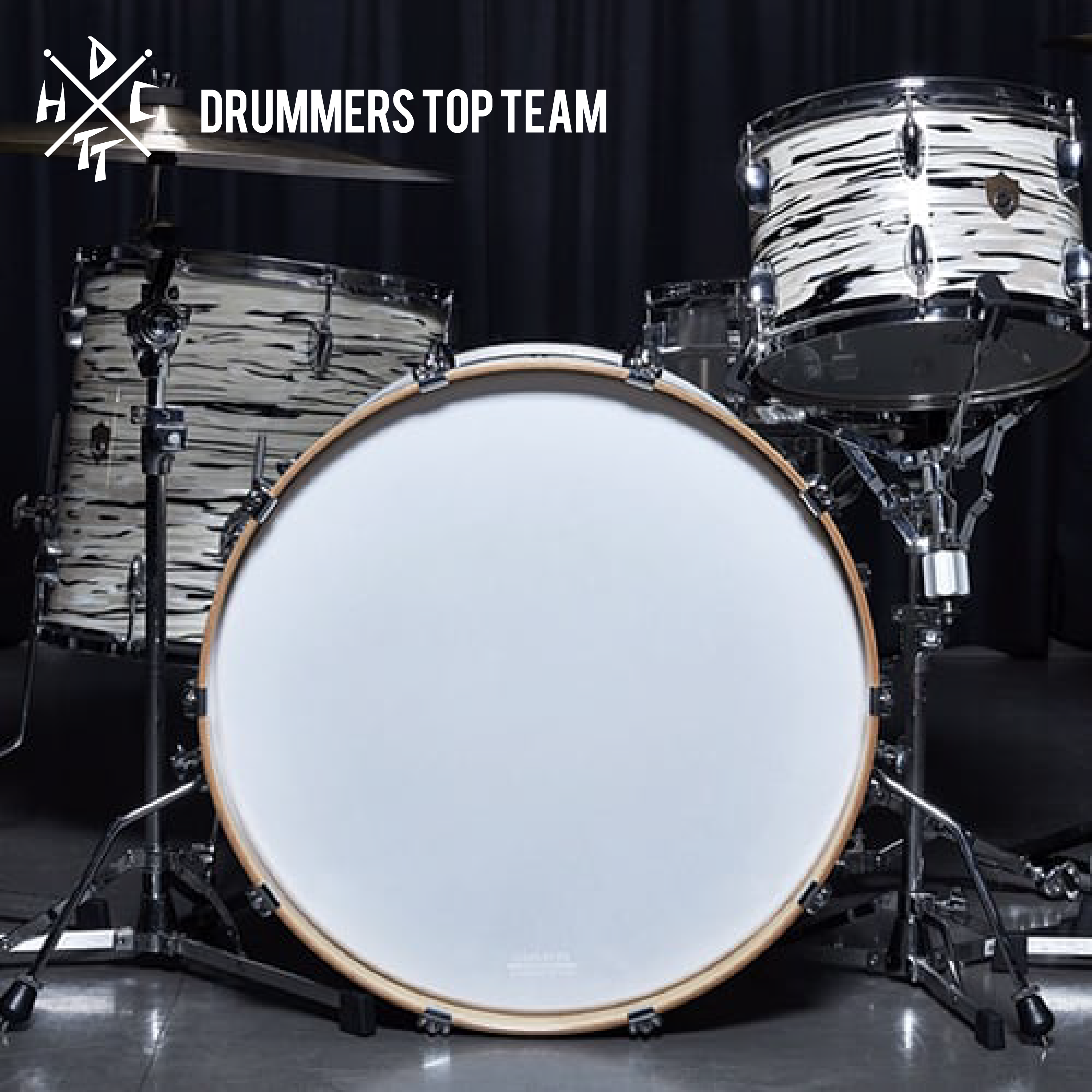 DTT x aspr 22인치 베이스 프론트 드럼 헤드 WHITE w/Ring Mute