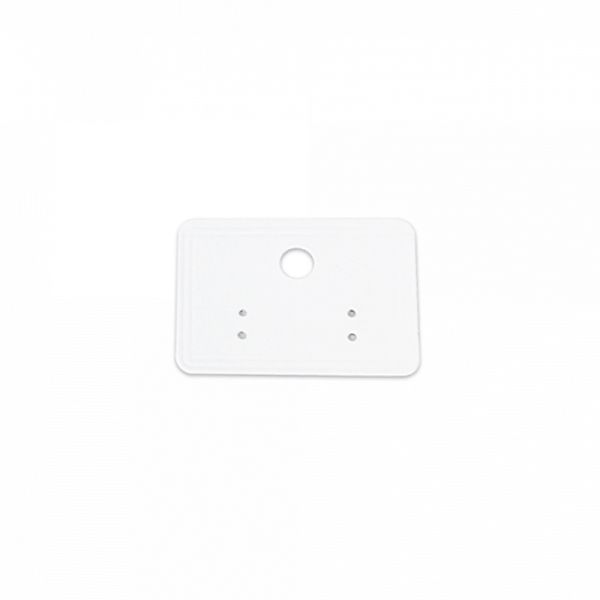 사각 귀걸이 택 화이트 5.5x4cm 100장