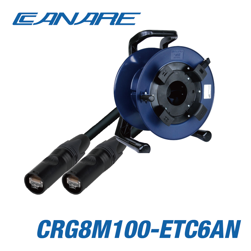 CANARE CAT.6A STP 코드 + 경량 케이블릴 100m CRG8M100-ETC6AN CRG8M100-ETC6AN CRG8M100-ETC6AN