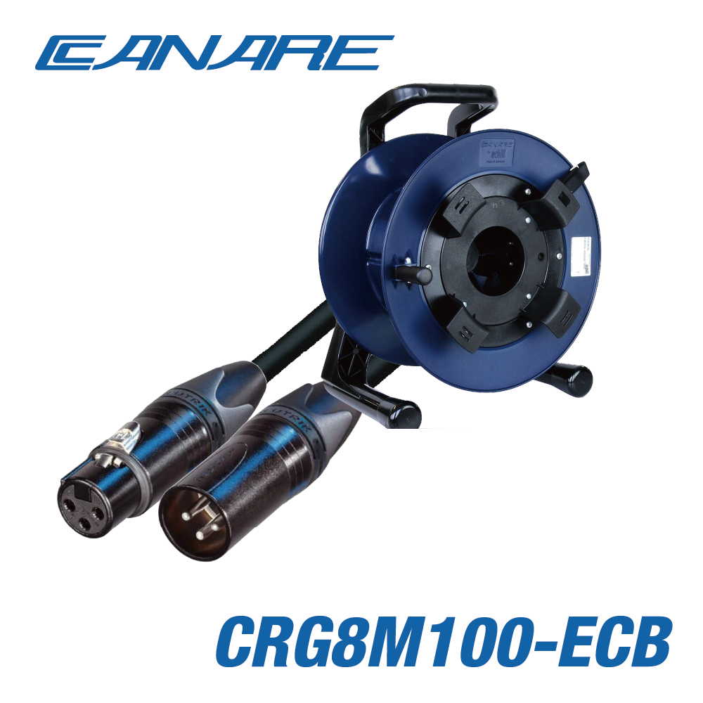 CANARE XLR 코드 + 경량 케이블릴 100m CRG1M100-ECB
