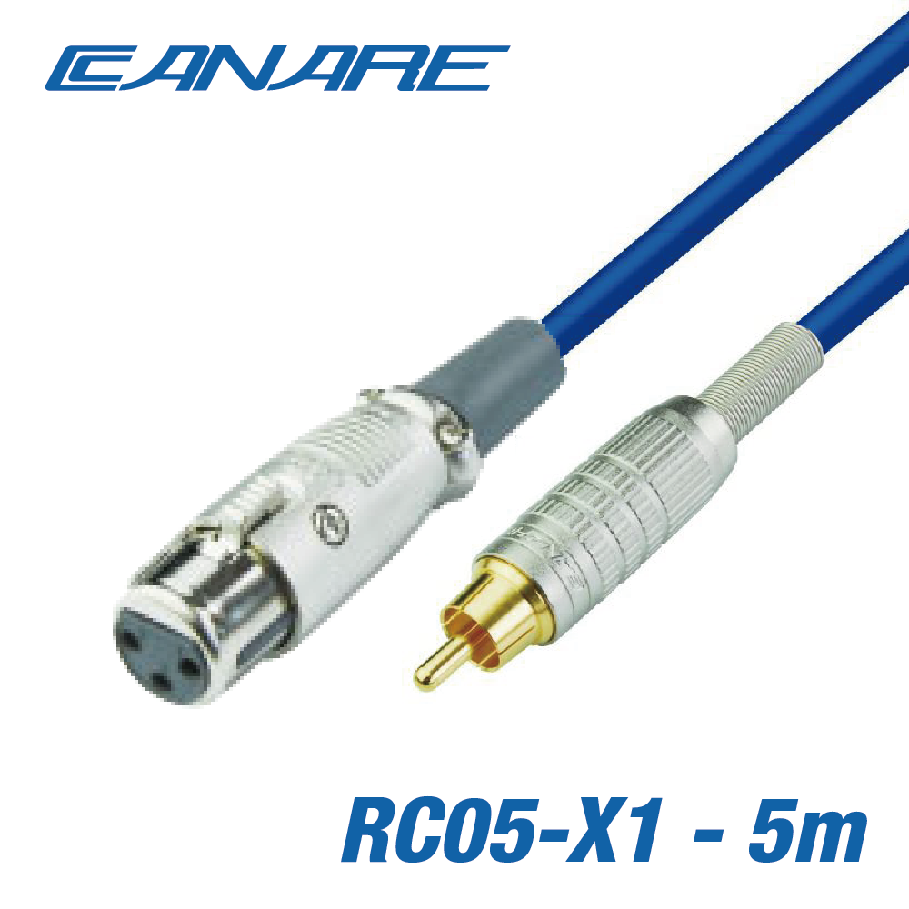 CANARE XLR - RCA 오디오 코드 5m RC05-X1