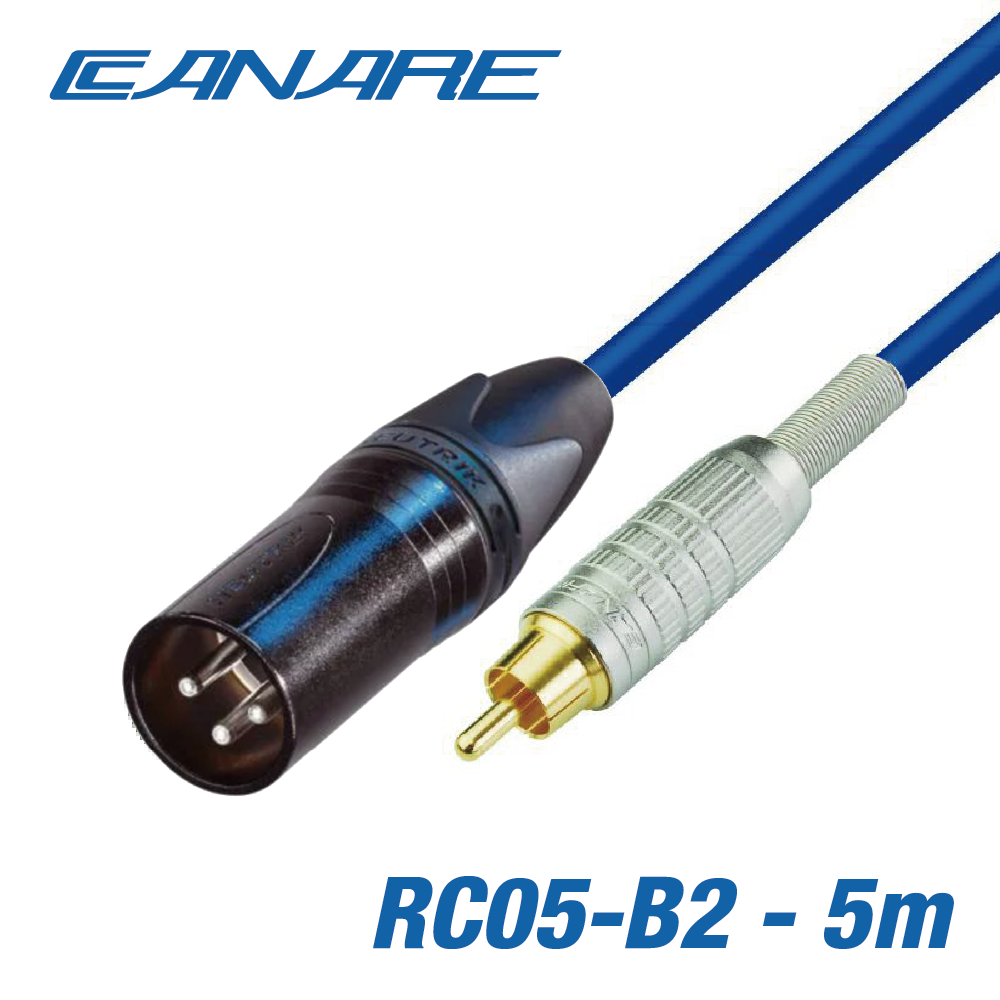 CANARE XLR - RCA 오디오 코드 5m RC05-B2