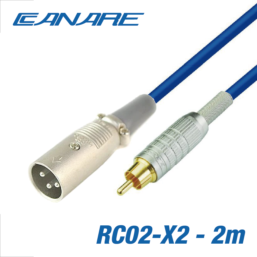 CANARE XLR - RCA 오디오 코드 3m RC03-X2