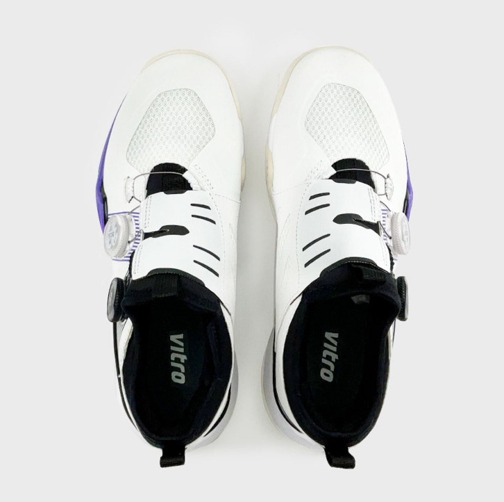 비트로 남녀공용 테니스화 듀얼보아핏 클립톤2 (OFF WHITE&PURPLE) 올코트