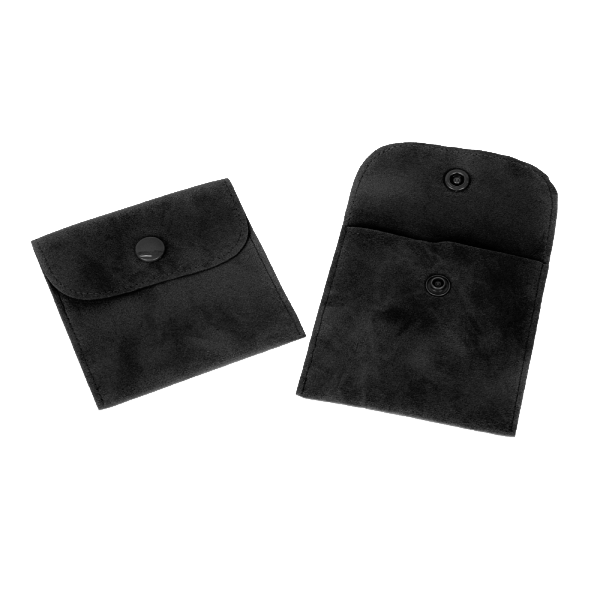 사각 단추 주얼리 주머니 파우치 블랙 대 9x9cm 20장