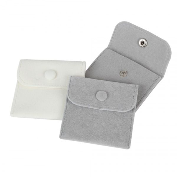 사각 단추 주머니 그레이 9x9cm 20장