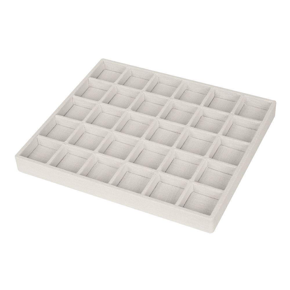 린넨 나눔 30칸 다용도 진열대 베이지 29x25x2.5