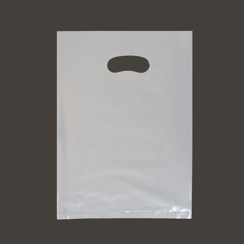 무지 손잡이 평판비닐 봉투 투명 30x40cm 50장