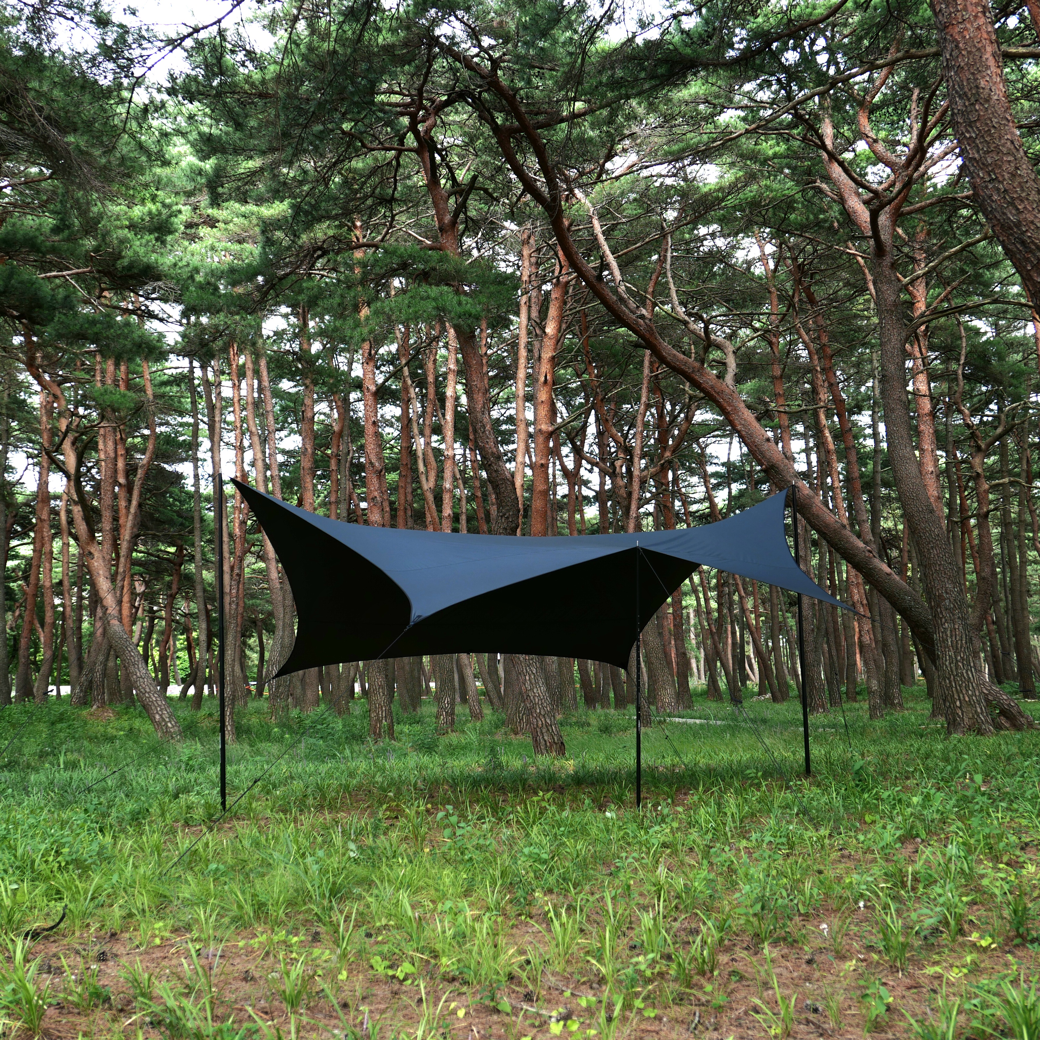 [힙노타이즈] DOPE HEXA TARP 도프 다크그레이 헥사 방염 타프