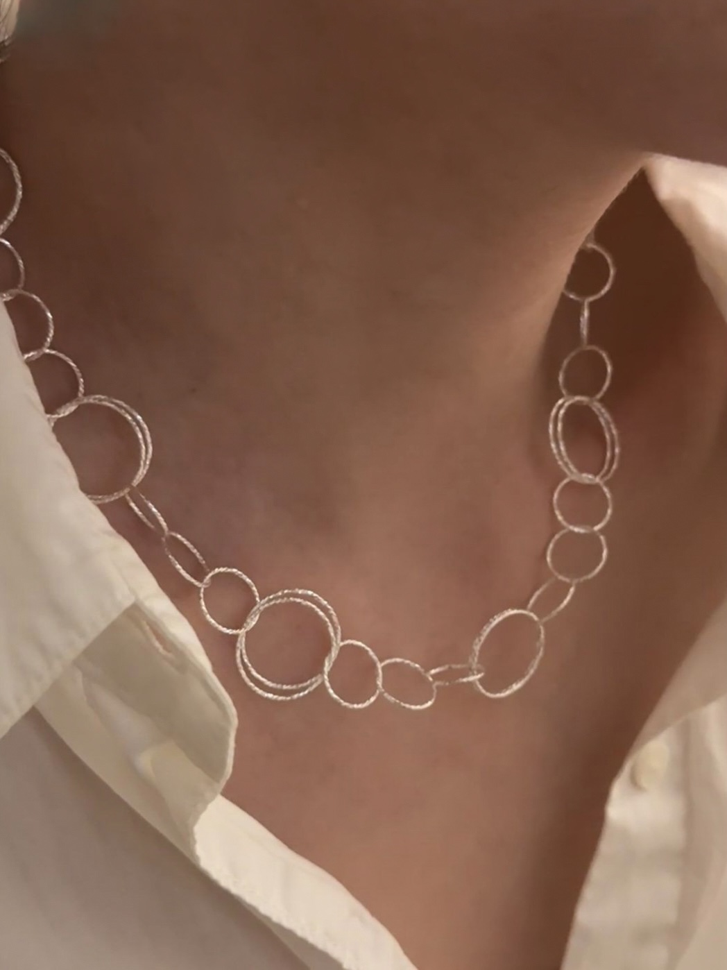 Circle necklace • silver925 써클링목걸이