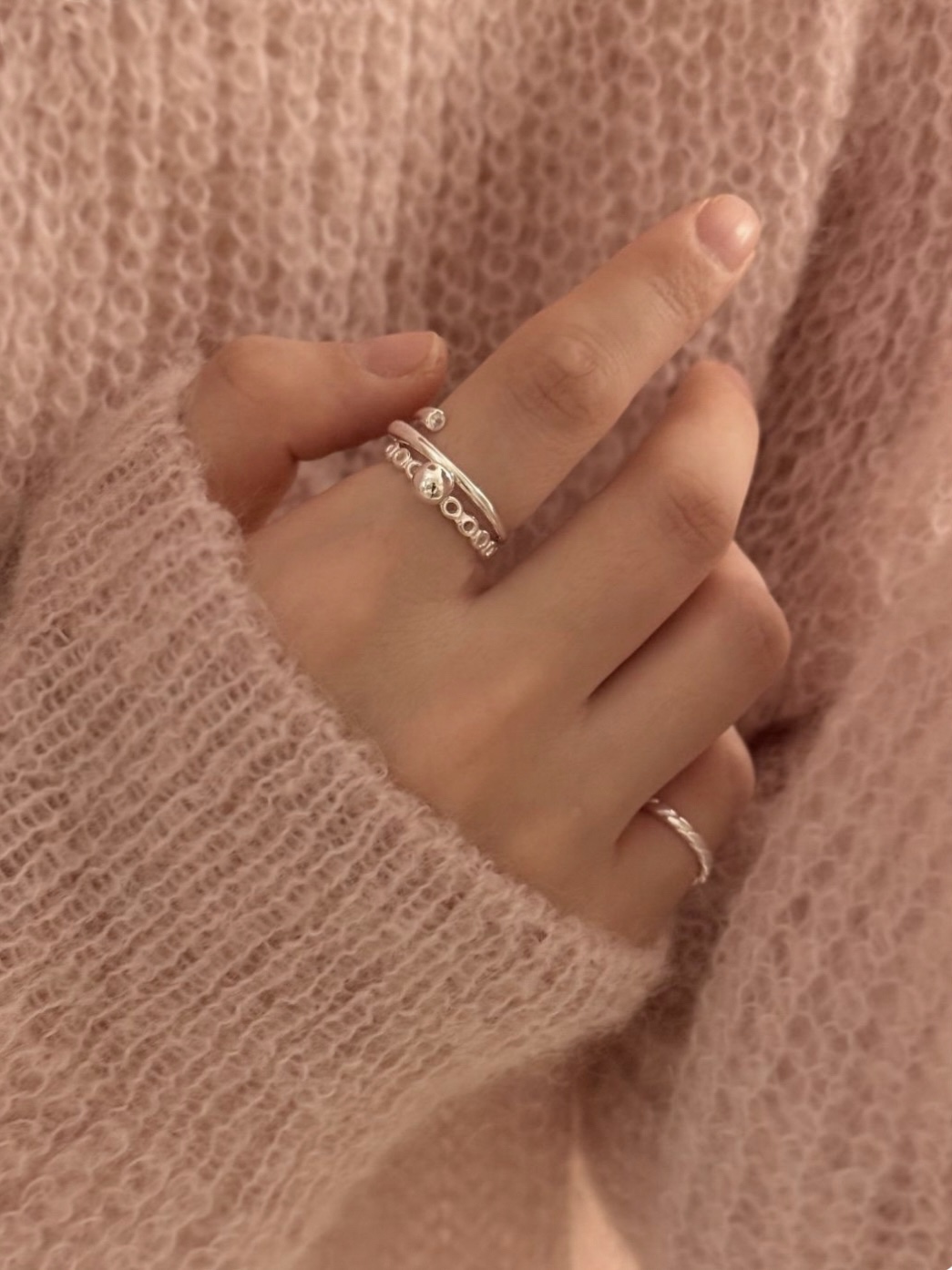 Froi ring • silver925 레이어드반지
