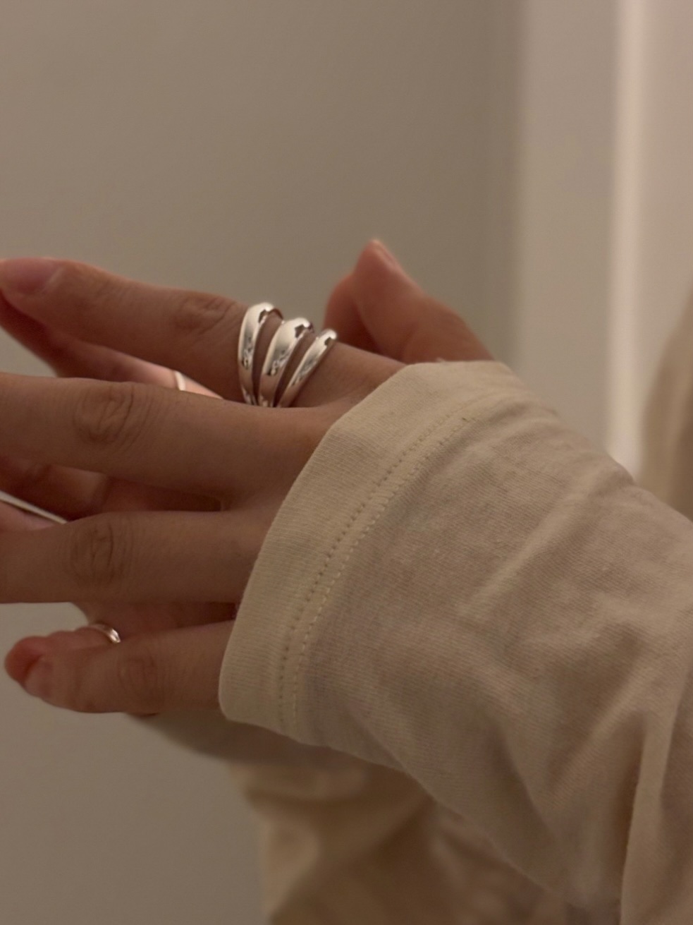 Three layer ring • silver925