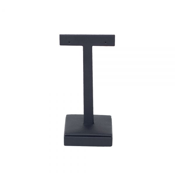 인조가죽 일자 T형 귀걸이 진열대 블랙 중 5x4.5x10.5