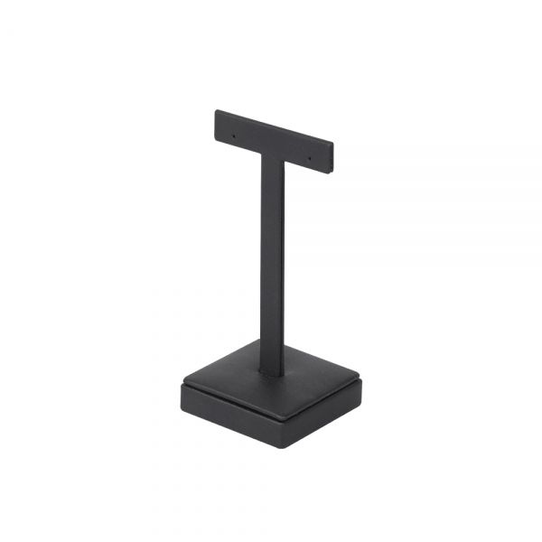 인조가죽 일자 T형 귀걸이 진열대 블랙 중 5x4.5x10.5