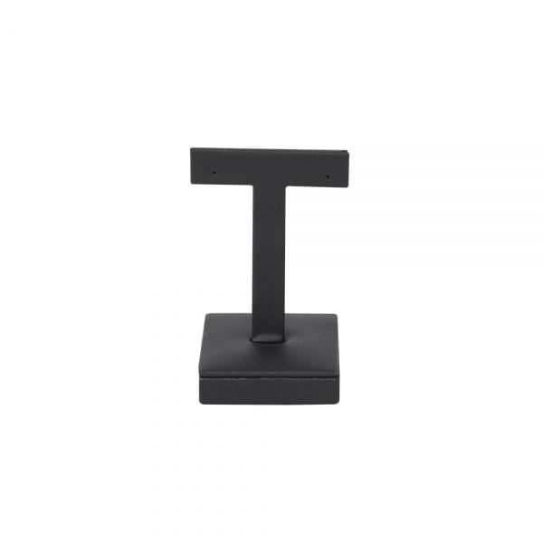 인조가죽 일자 T형 귀걸이 진열대 블랙 소 5x4.5x8.5