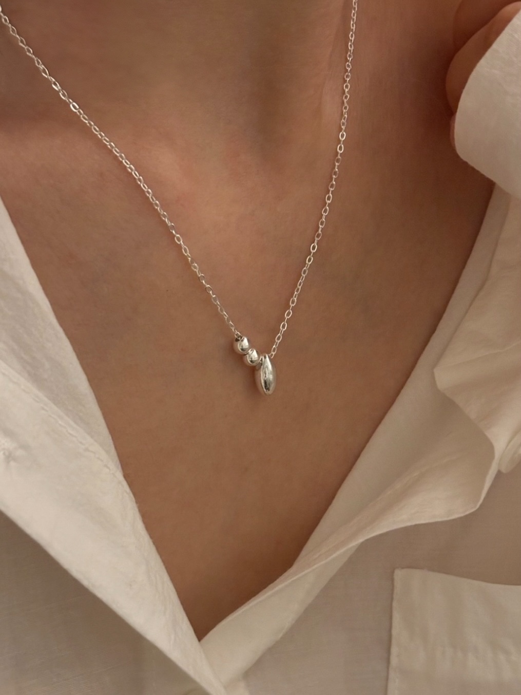 Ovalbean necklace • silver925