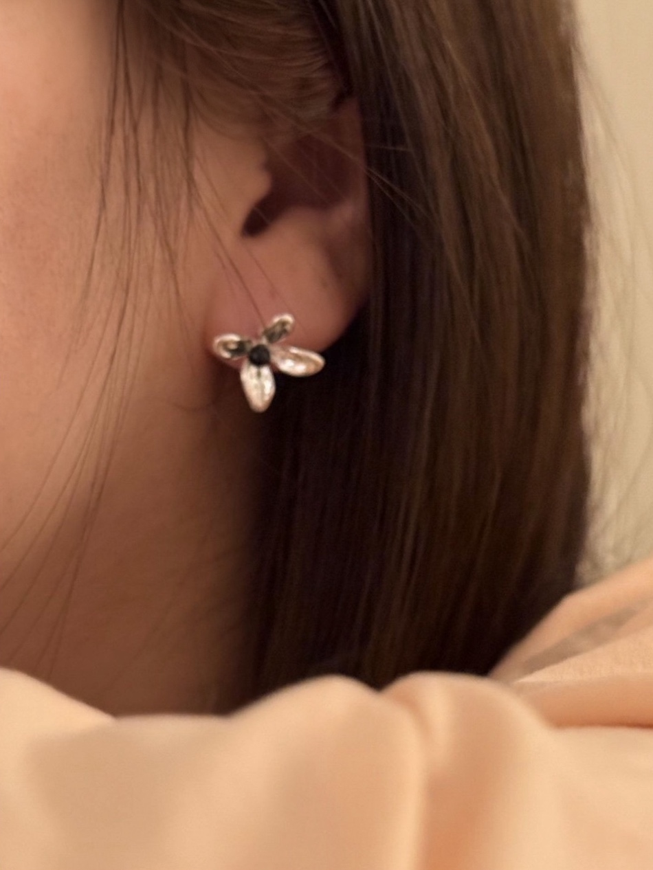 Flower earring 02 / 2colors • silver925