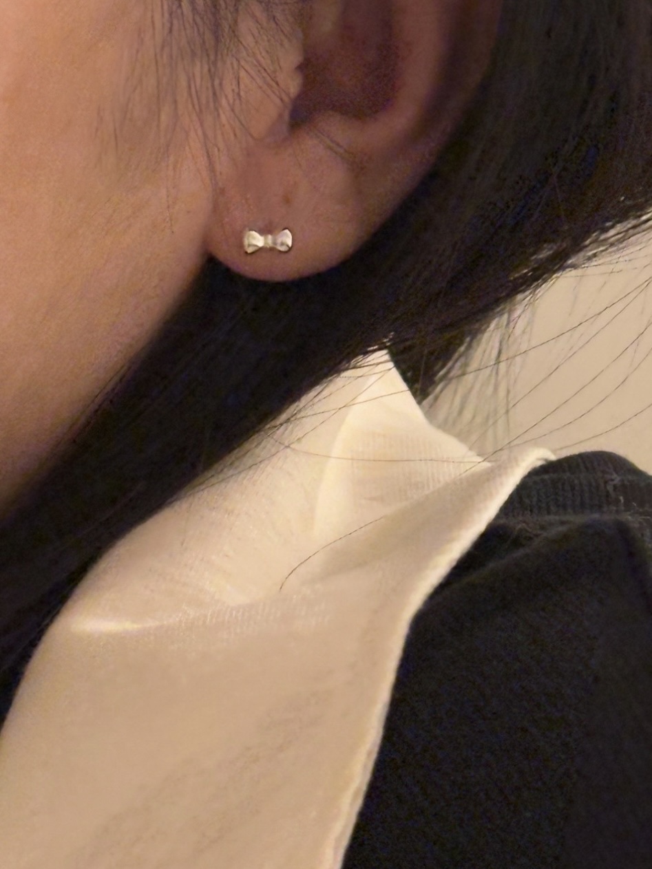 Ribbon earring 03 • silver925