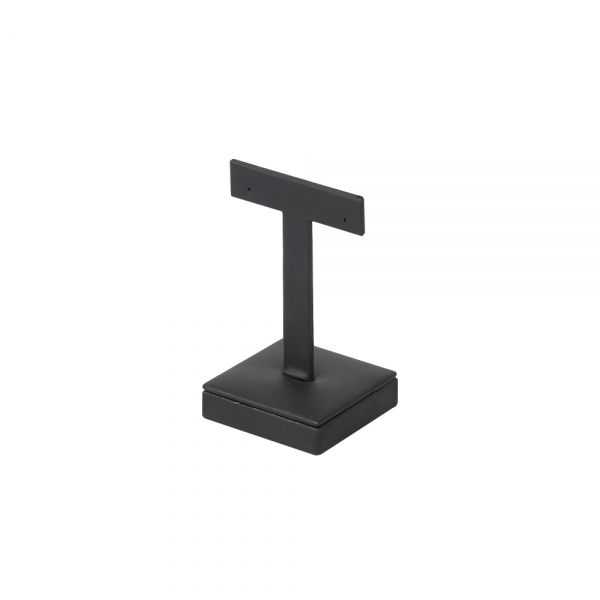 인조가죽 일자 T형 귀걸이 진열대 블랙 소 5x4.5x8.5