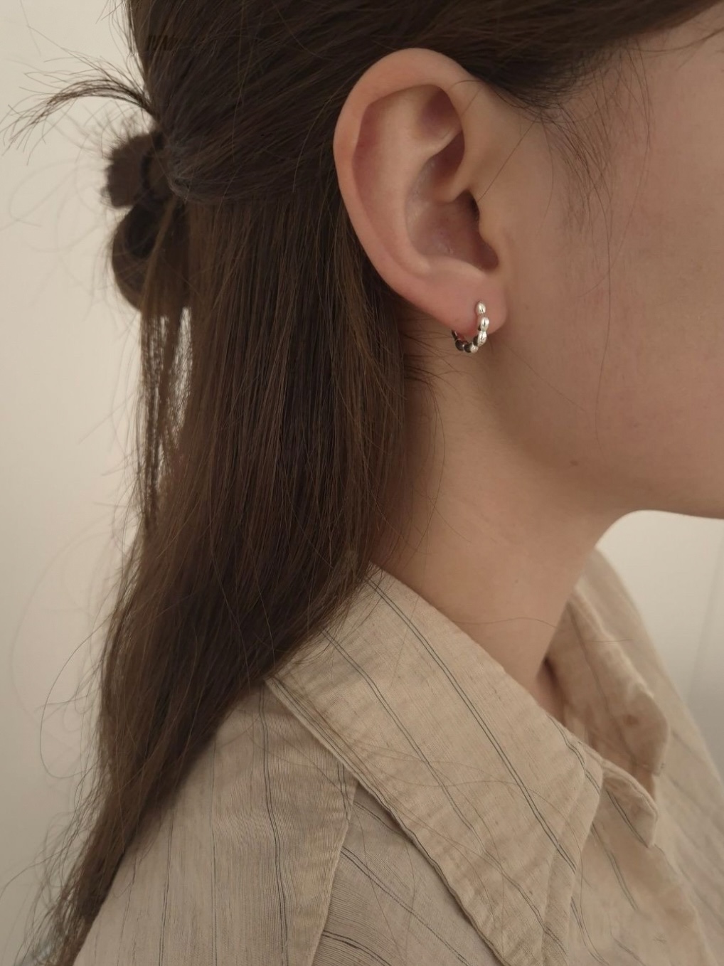 Chewisty one-touch earring • silver925
